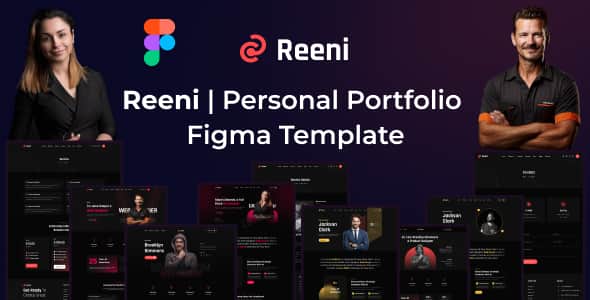 Reeni - Personal Portfolio Figma Template