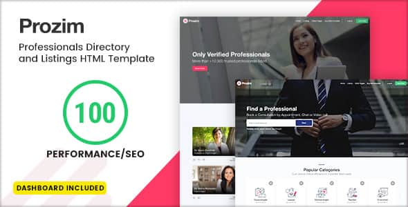 Prozim - Professionals Directory & Listings Template