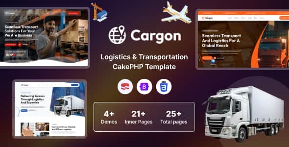 Cargon - Logistics, Cargo & Transportation CakePHP Template