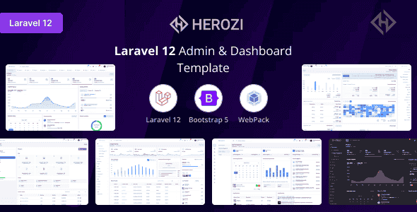 Herozi - Laravel Admin & Dashboard Template
