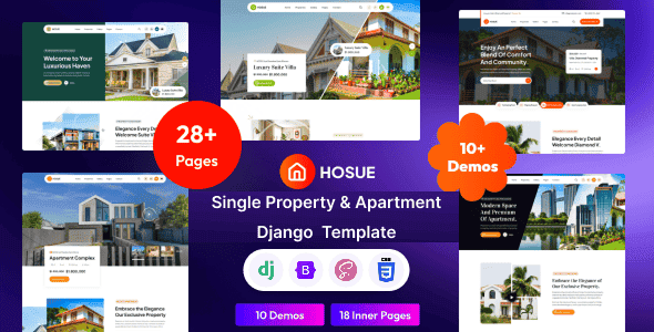 Hosue - Single Property & Apartment Django Template