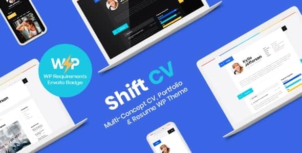 ShiftCV - Blog Resume Portfolio WordPress Theme