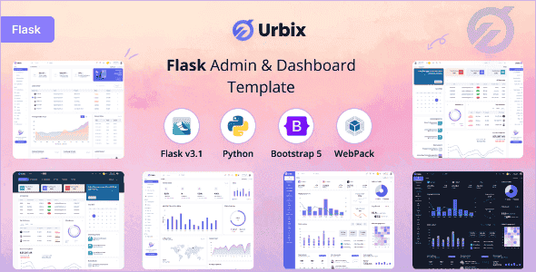 Urbix - Flask Admin & Dashboard Template