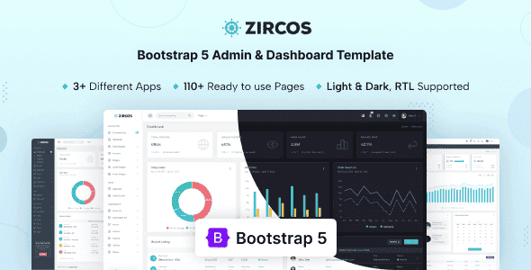 Zircos - Bootstrap 5 Admin & Dashboard Template