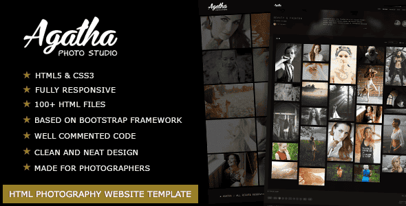 Agatha - Photography Portfolio Website Template