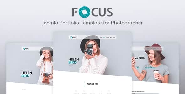 Focus — Photographer portfolio Responsive Joomla Template