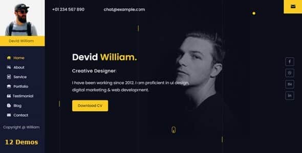Wokoya | Personal Portfolio vCard HTML Template