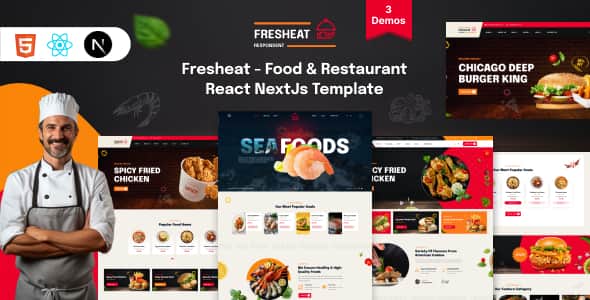 Fresheat - Fast Food & Restaurant React NextJS Template