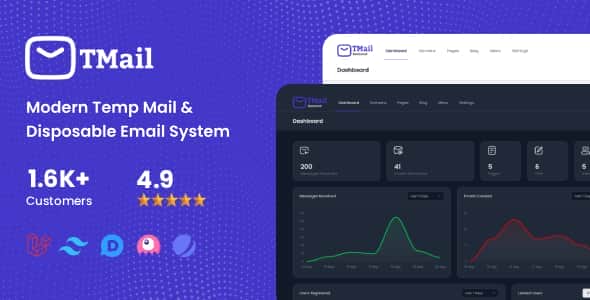 TMail - Modern Temp Mail & Disposable Email System