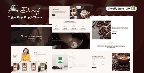 Decaf - Coffee House Shopify Theme