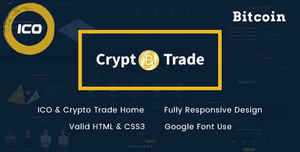 Crypto Trade - ICO, Bitcoin and Cryptocurrency HTML Template