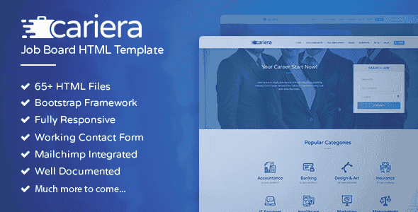 Cariera - Job Board HTML Template