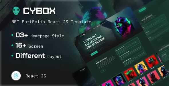 Cybox - NFT Portfolio React Template