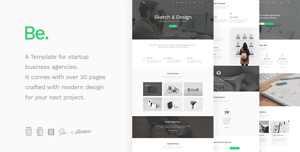 Be - Startup Business HTML Template