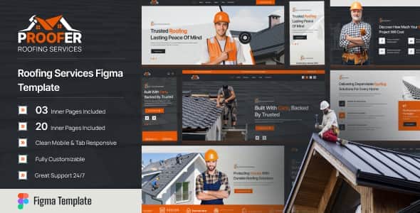 Proofer - Roofing Services Figma Template