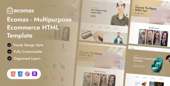 Ecomas - Multipurpose ecommerce HTML template