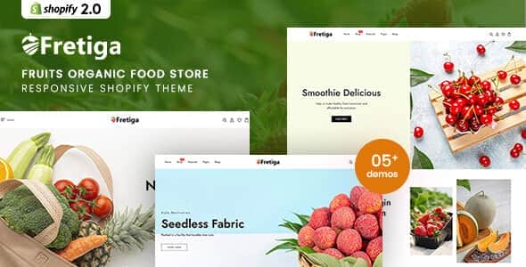 Fretiga - Fruits Organic Food Responsive Shopify Theme