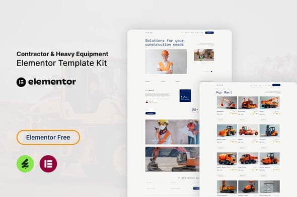 Goso - Contractor & Heavy Equipment Elementor Template Kit