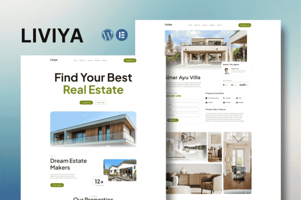 Liviya - Real Estate Elementor Template Kit