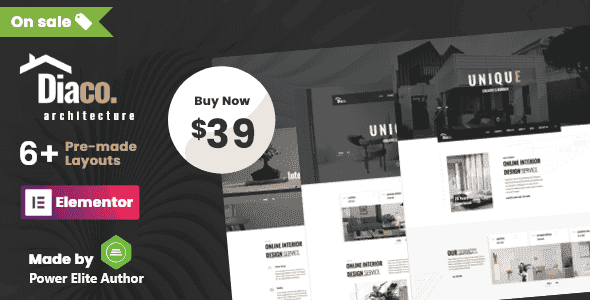 Diaco - Architecture & Interior Design Elementor WordPress Theme