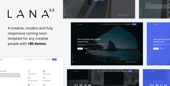 Lana - Creative Coming Soon Template