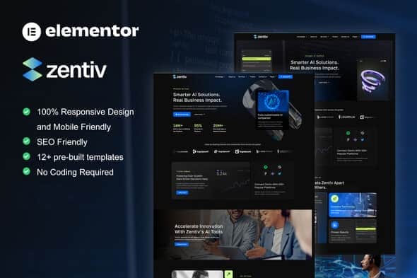 Zentiv - AI Services & Digital Company Elementor Kit