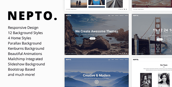 Nepto - Responsive Coming Soon Template