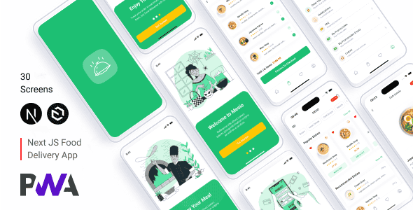 Mesio – Food Delivery UI Kit (Next.js + Payload + PWA)