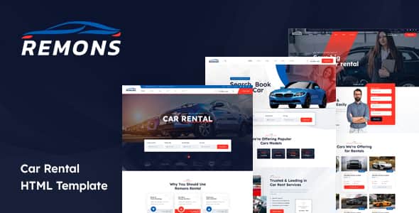Remons - Car Rental HTML Template