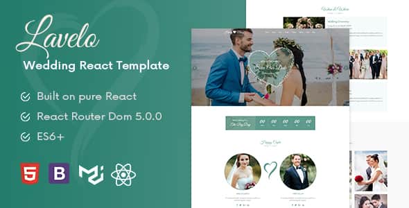 Lavelo - React Wedding Template