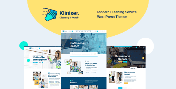 Klinixer - Cleaning Services WordPress Theme + RTL