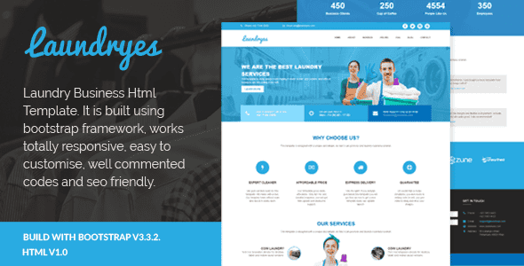 Laundryes - Laundry Business Html Template