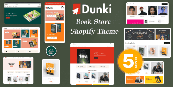 Dunki - Modern Book Store Shopify OS 2.0 Theme