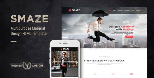 Smaze - Multipurpose Material Design HTML Template