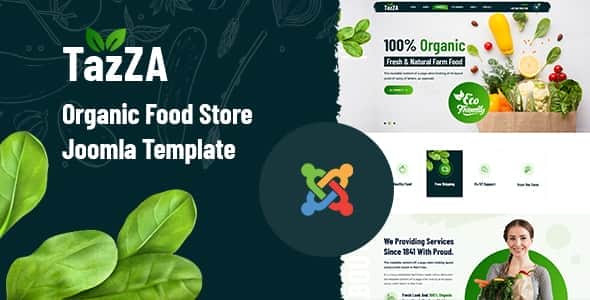 TazZA – Organic Food Store Joomla Template
