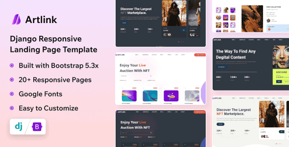 Artlink - Django Landing Template