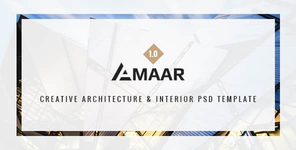 Amaar | Creative Architecture & Interior PSD Template