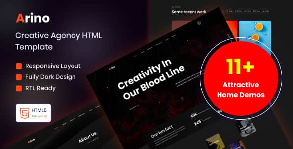 Arino - Creative Agency Template