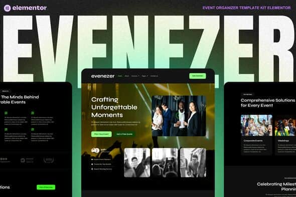 Evenizer - Event Organizer Elementor Template Kit
