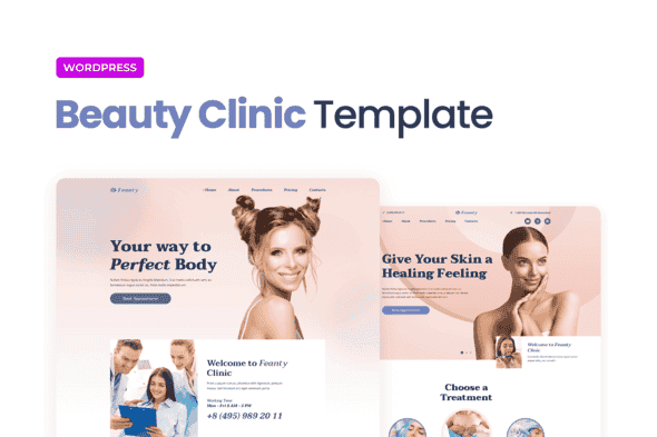 Feanty – Beauty Clinic Elementor Template Kit